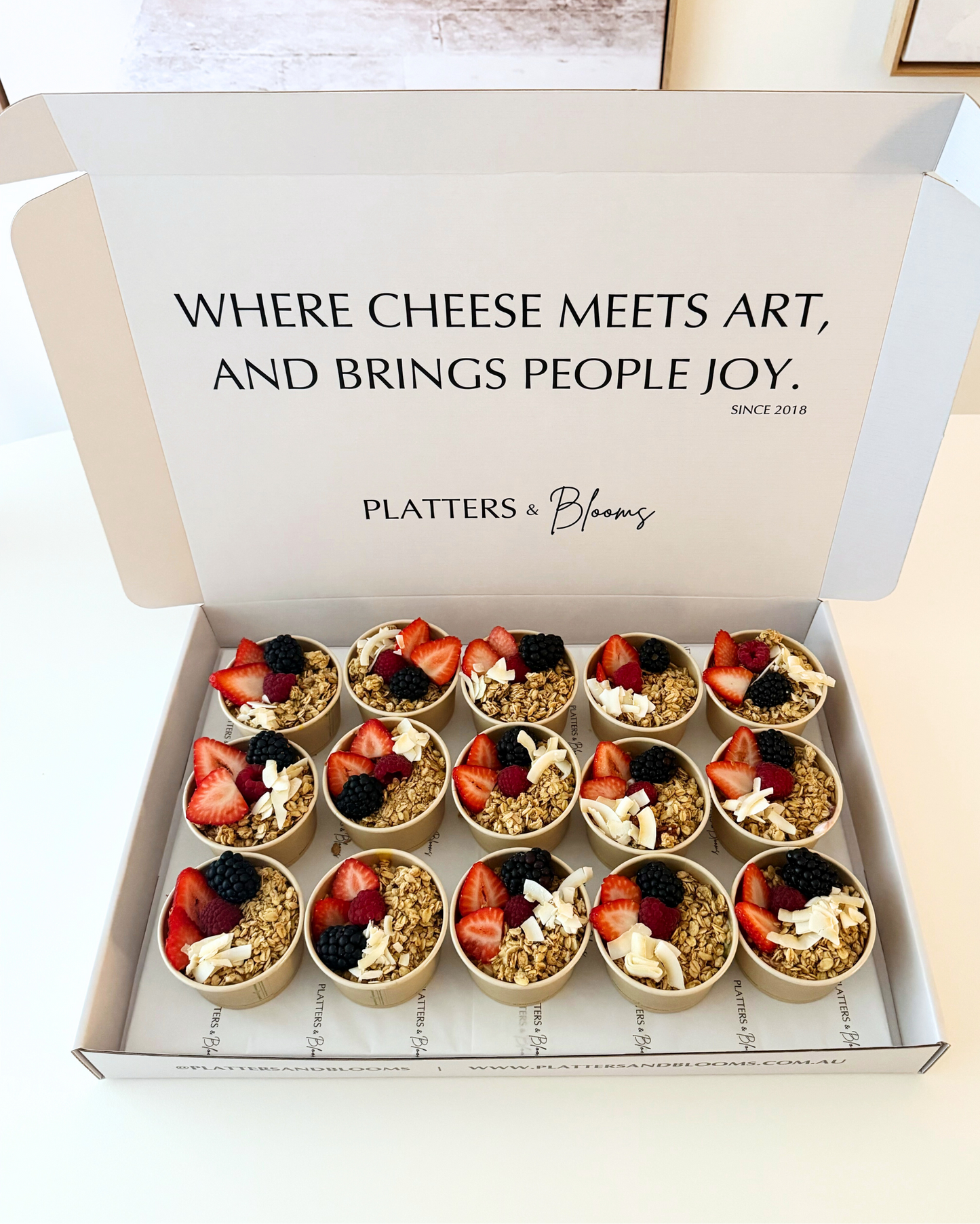 Granola + Yoghurt Platter Board