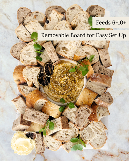 Fresh Bread + Dip Platter Board