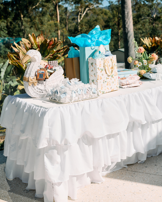 White Frill Tablecloth